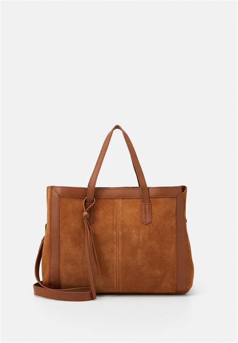 Zign LEATHER - Handbag - cognac - Zalando.ie