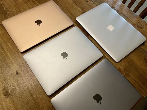 Our Macbook collection. All the colours! I really hope they bring gold ...