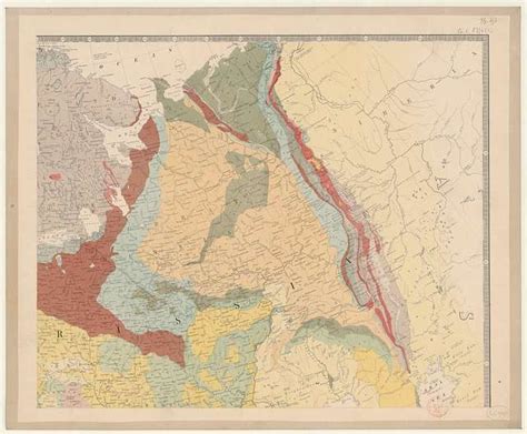 Geological map of Europe exhibiting the different systems of rocks... - by sir Roderick I ...