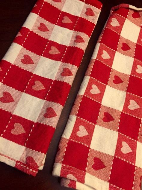 Lovely Valentine's Day Kitchen Towels Two 1990's | Etsy | Lovely ...