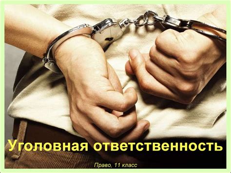 Уголовная ответственность - презентация онлайн