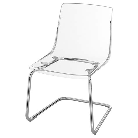 TOBIAS - chair, transparent/chrome-plated | IKEA Taiwan Online