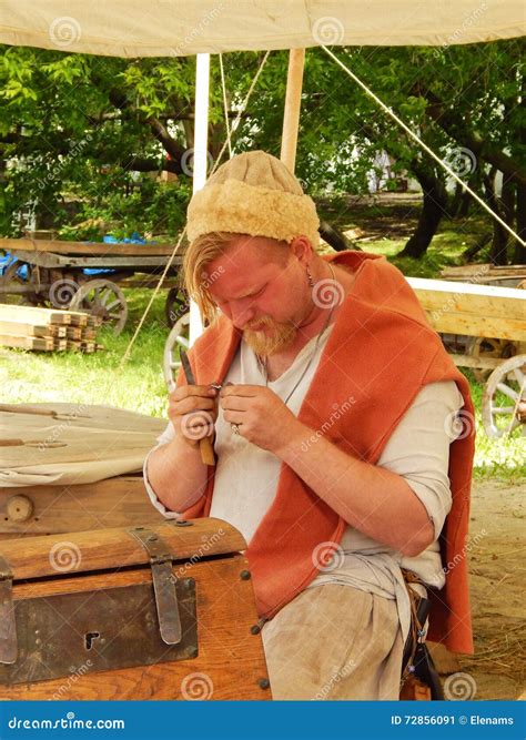 A craftsman. editorial photo. Image of historic, participant - 72856091