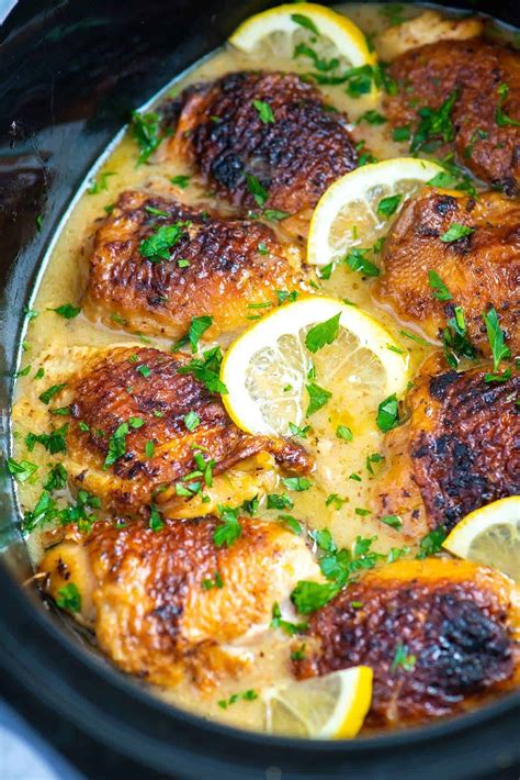 Ultimate slow cooker lemon chicken thighs – Artofit
