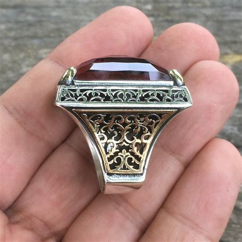 Sterling Silver Mens Ring Sultanit Amazing Color Changing - Etsy