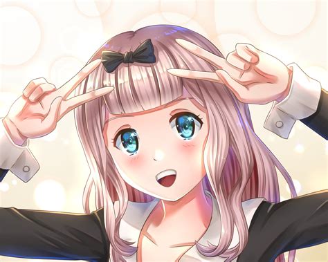 kaguya sama love  war hd chika fujiwara hd wallpaper rare gallery