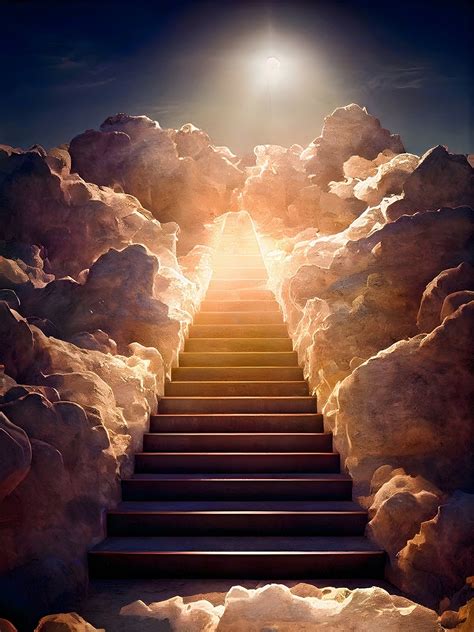 Stairway to Heaven Background, Memorial Background, Ladder In The Sky ...