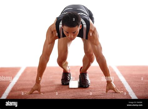 Track and field athletes in training Stock Photo - Alamy