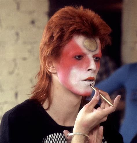 David Bowie Lightning Bolt Makeup