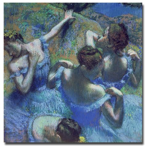 Shop Edgar Degas 'Blue Dancers 1899' 35" x 35" Canvas Art - On Sale ...