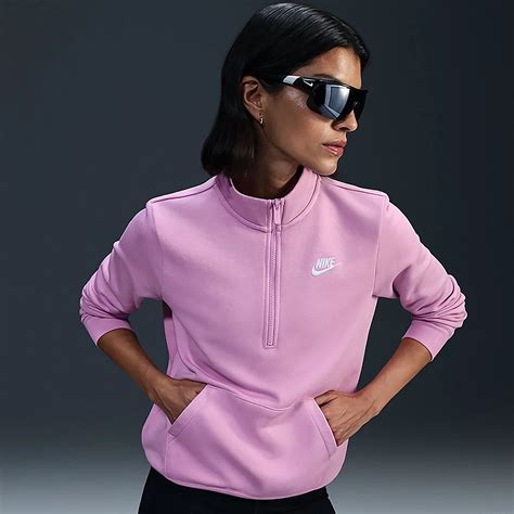 Nike Women's Club Fleece 1/4-Zip Pullover Sweatshirt | Academy