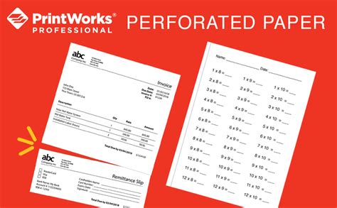 PrintWorks Professional Perforated Paper 8.5 x 11 Inches 500 Sheets Per ...