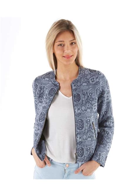Camaieu kék mintás női bomber dzseki, 45€ | 2015