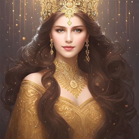 Premium AI Image | Portrait of a beautiful Russian princess