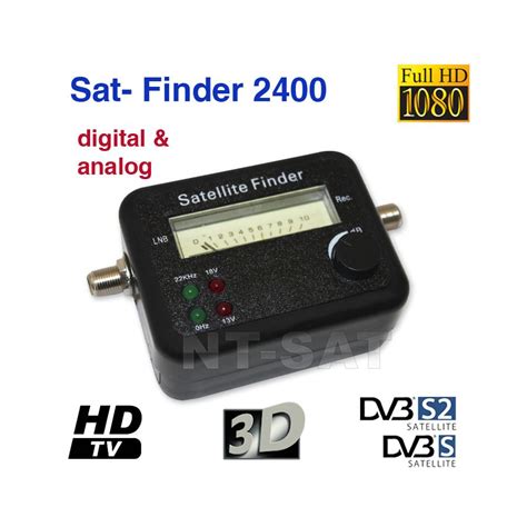 PROFI Satfinder SAT Finder Messgerät SF 2400 digital & analog LNB mit F ...