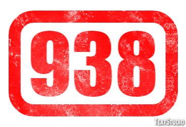 938 Text Effect and Logo Design Number