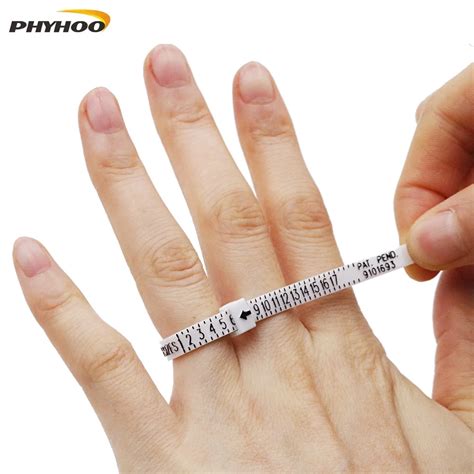 Пластиковый измерительный прибор для измерения размера кольца PHYHOO UK ...