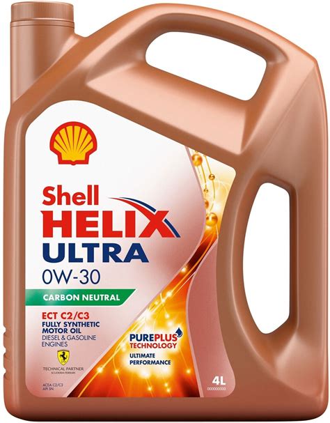 Полусинтетическое моторное масло SHELL Helix Ultra ECT C2/C3 0W-30, 4 л ...