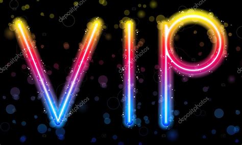 VIP Very Important Party Rainbow Lights Glitter with Spa — Stock Vector ...