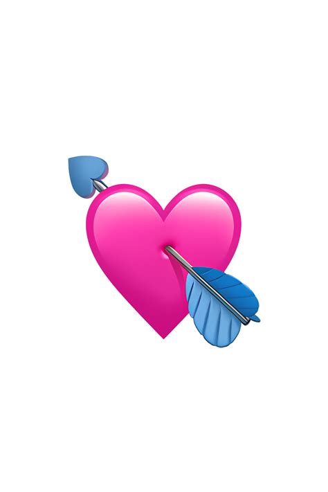 💘 Heart With Arrow Emoji | Phone emoji, Emoji stickers iphone, Heart with arrow