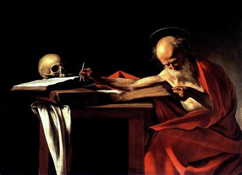 Saint Jerome Writing, c.1605 - Caravaggio - WikiArt.org