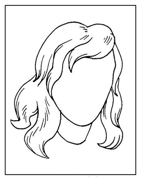 Face stencils, Language art, Hair sketch
