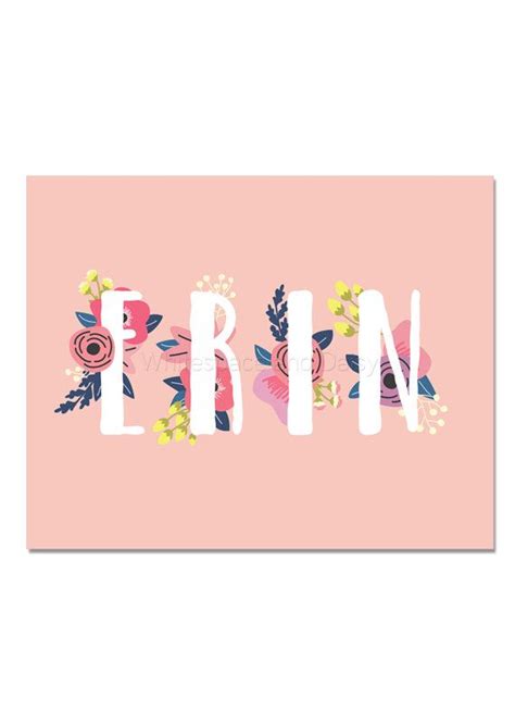Image result for erin name | Baby name signs, Name wall art, Baby wall art
