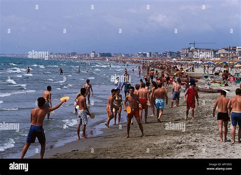 Beach, Viareggio, Tuscany Italy Stock Photo - Alamy