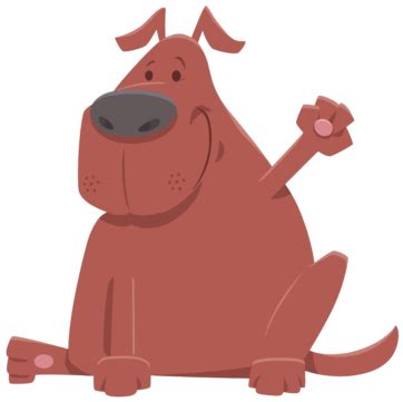 Dog Waving Clipart Transparent PNG Hd, Vector Illustration Of Cute Dog ...