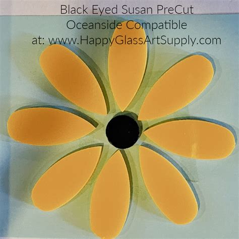 Flower, Black-Eyed Susan PreCut System 96 — Happy Glass Art Supply