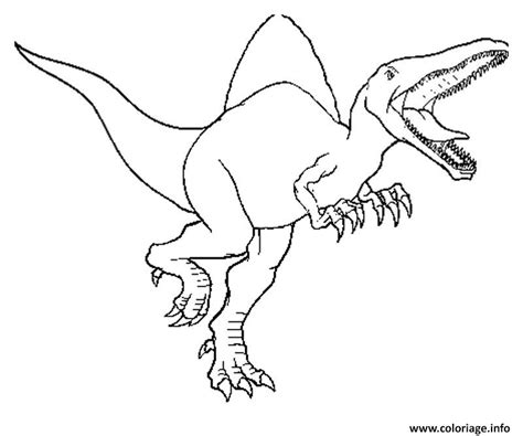 Coloriage spinosaurus jurassic park 31 - JeColorie.com