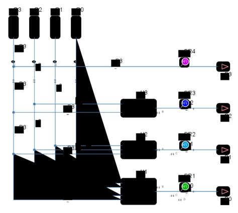 gray code  binary converter multisim