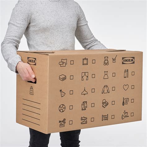 DUNDERGUBBE коробка для переезда коричневый 64x34x40 см/80 л | IKEA Lietuva