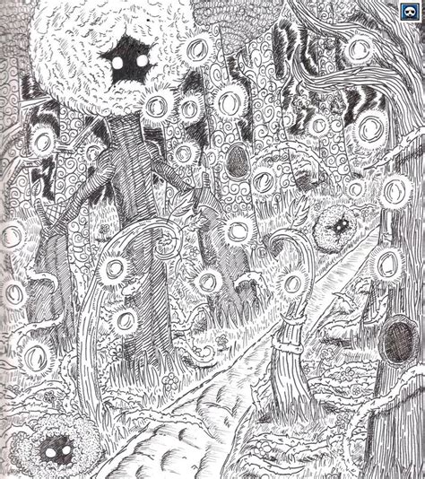 Enchanted Forest Drawing at PaintingValley.com | Explore collection of ...