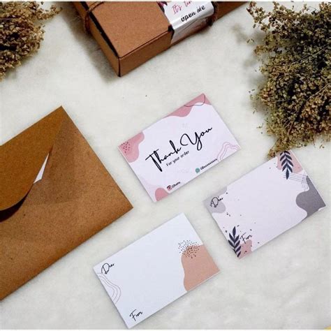 jual kartu ucapan terima kasih   card shopee indonesia