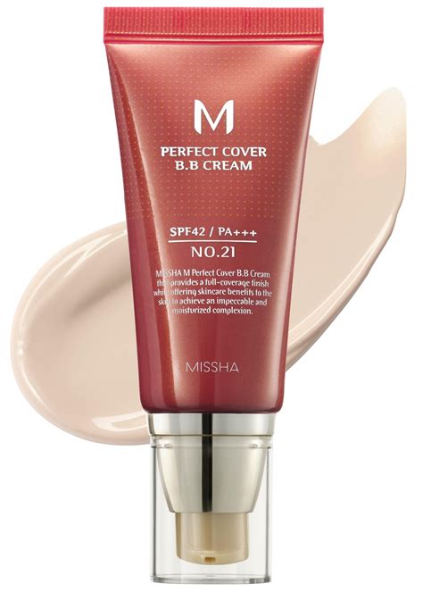 MISSHA M Perfect BB Cream No.21 Light Beige for Bright Skin SPF 42 PA ...