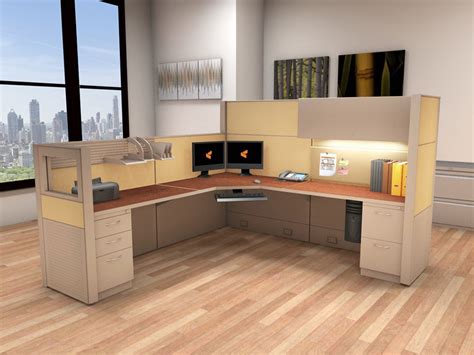 office workers cubicle