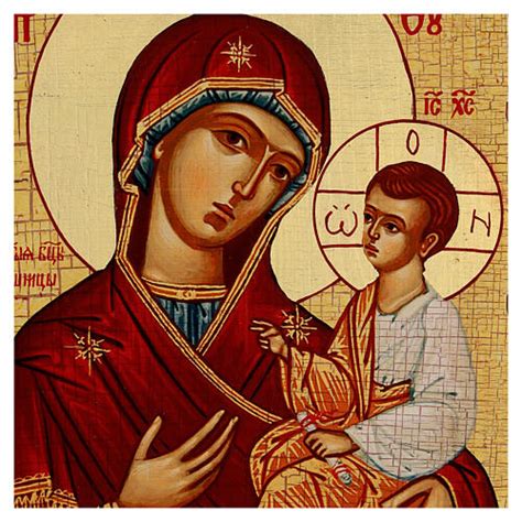 Russian icon, Panagia Gorgoepikoos, 16.5x12 in, découpage | online ...