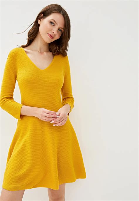 Платье United Colors of Benetton, цвет: желтый, UN012EWFVAE8 — купить в ...