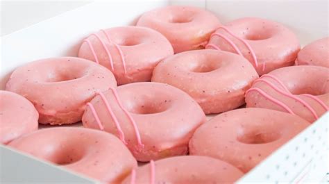 Krispy Kreme's Strawberry Glazed Donuts Are Making A Delicious Return