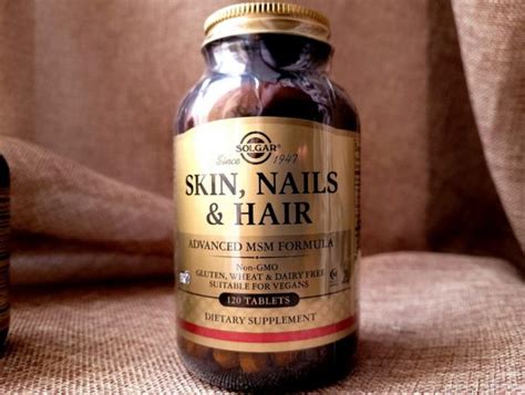 Solgar, Солгар, кожа ногти и волосы, Skin Nails Hair, с MSM, витамины ...