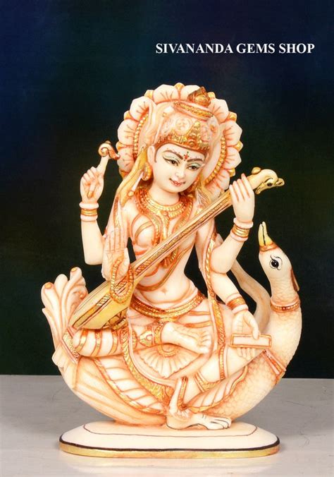 Saraswati Statue Goddess Saraswati Statue Brahma Wife - Etsy