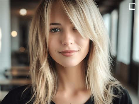 The combination of bangs with long, layered strands is a heavenly match ...
