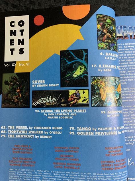 1997 Jan HEAVY METAL Fantasy Art Magazine FVF 7.0 Simon Bisley / Julie
