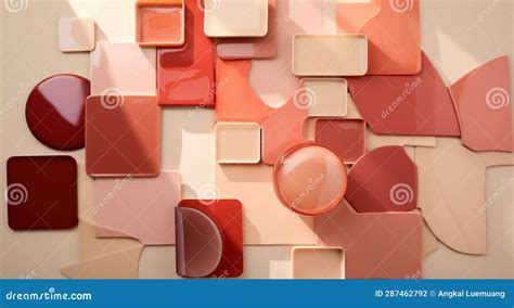 neutral colour palette red colour palettes stock illustration