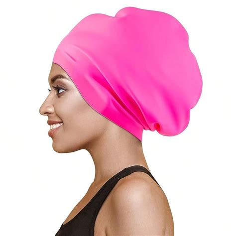 Long Hair Swim Cap - Swimming Caps For Women Men - Extra Large Swim ...