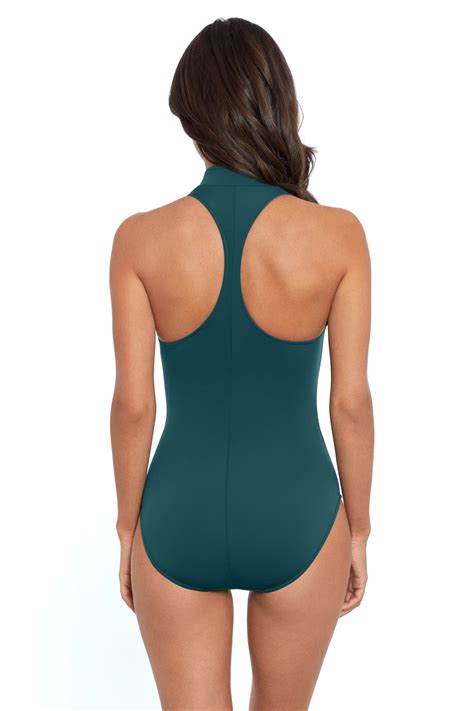 Coco Zip-Front Racerback One Piece Swimsuit | Everything But Water