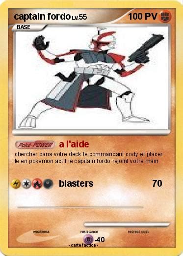 Pokémon captain fordo 4 4 - a l'aide - Ma carte Pokémon