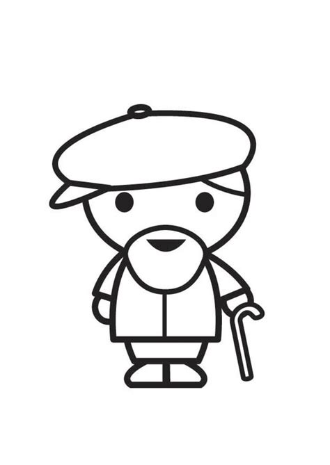 Coloring Page Grandfather - free printable coloring pages - Img 17653