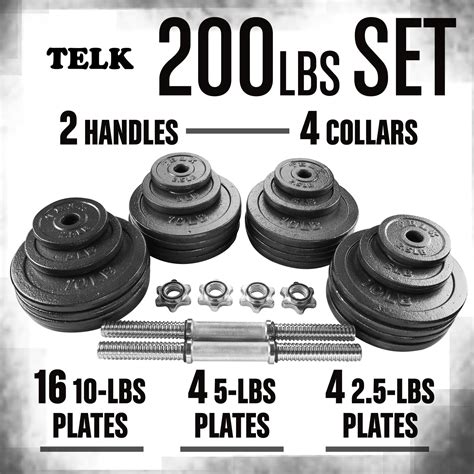 Adjustable Dumbbells 200 lbs - Telk - Telk Fitness